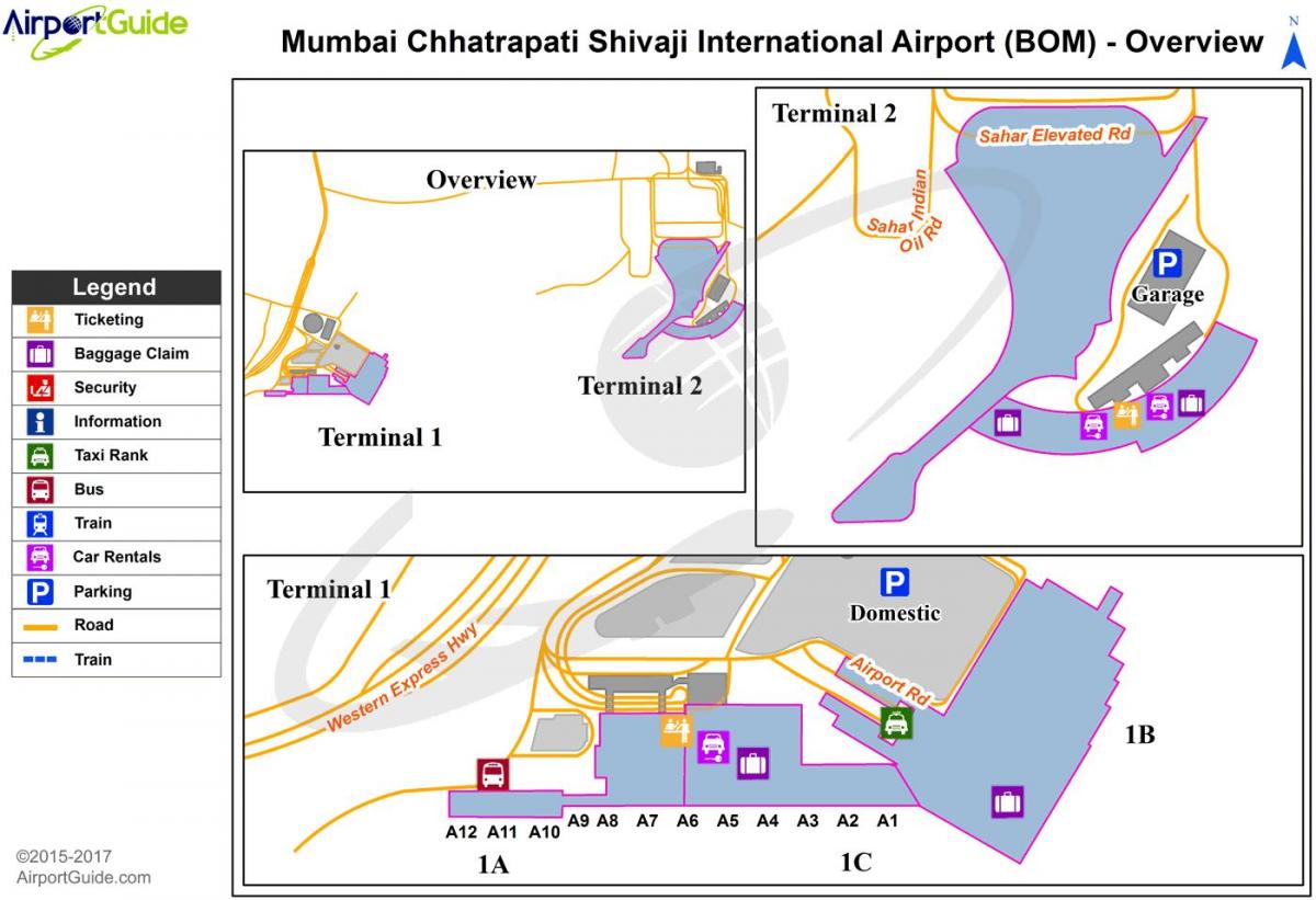 Chhatrapati Shivaji tèminal kat jeyografik