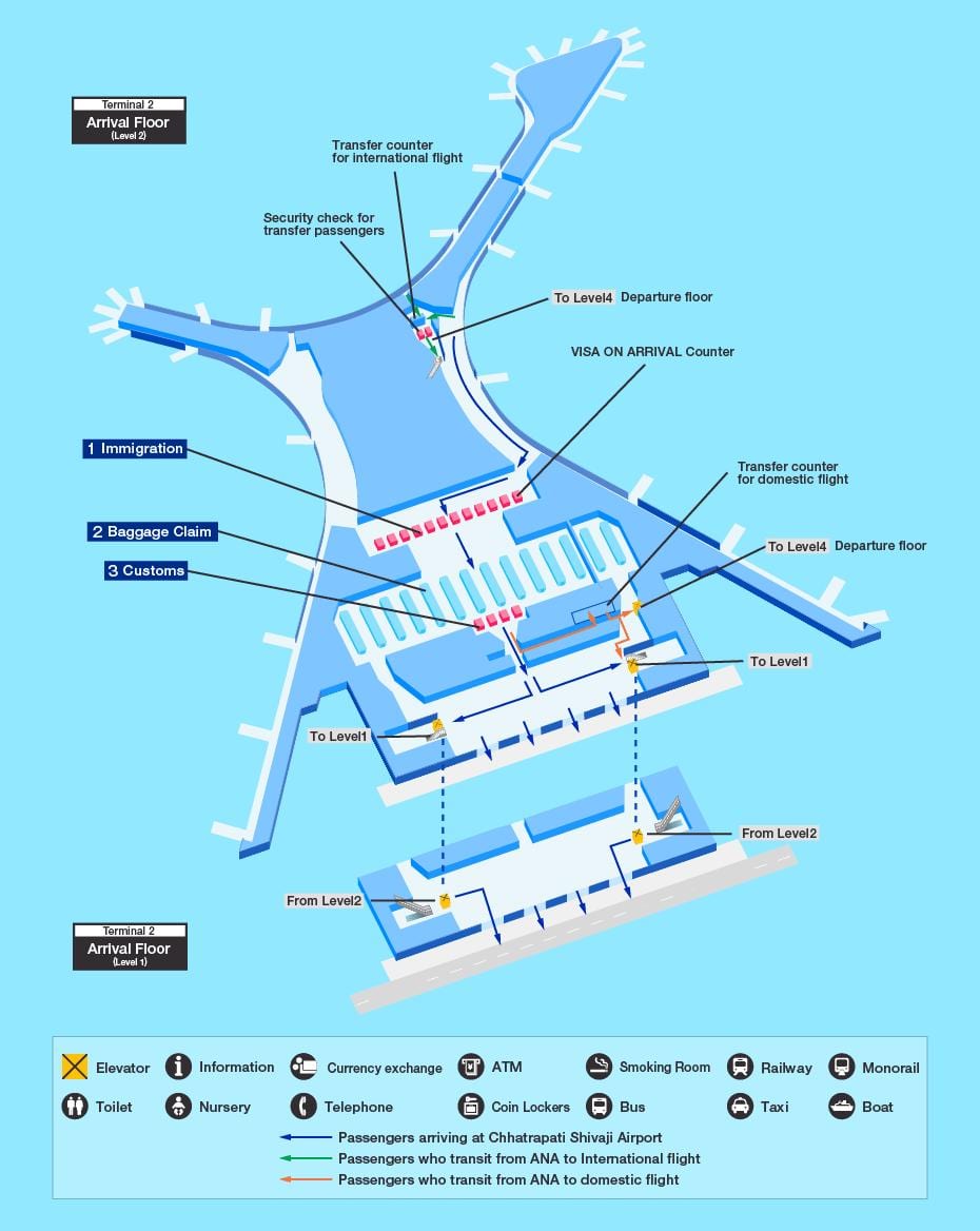 kat jeyografik nan Mumbai ayewopò entènasyonal