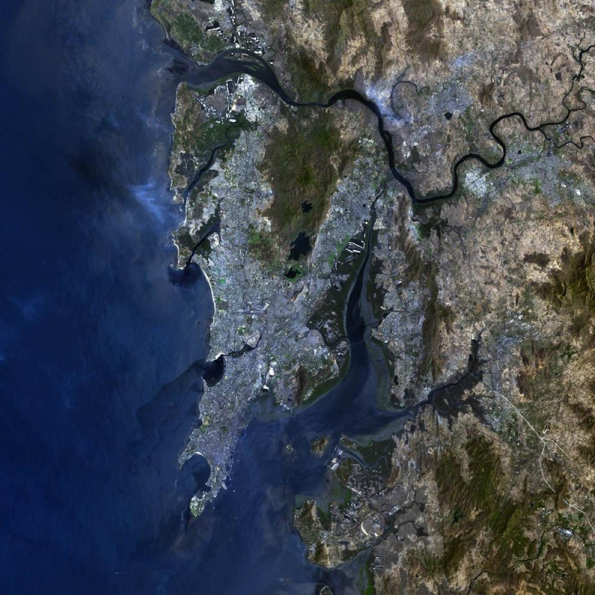 kat jeyografik satelit nan Mumbai