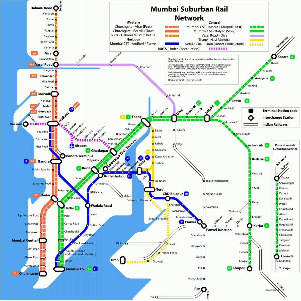 Mumbai metro tren kat jeyografik