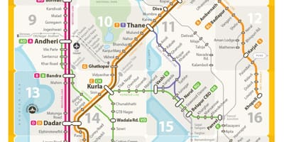 Lwès liy kat jeyografik Mumbai